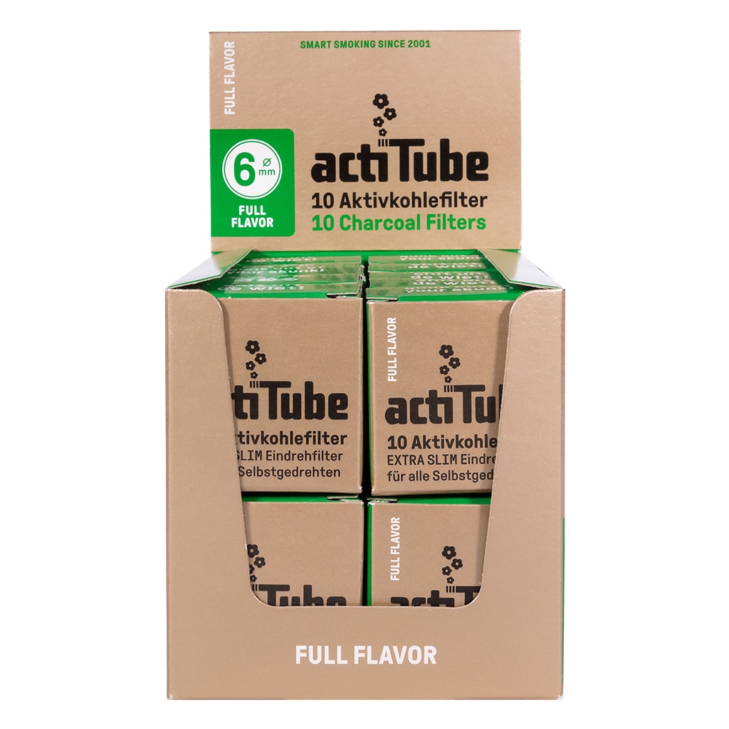 Activated Carbon Filters Extra Slim 10 filters (ActiTube)